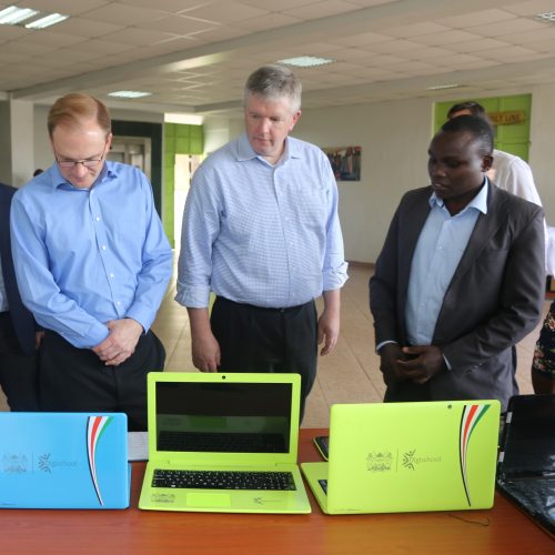 A Visit by Microsoft Officials to see Industrial Park and its Products