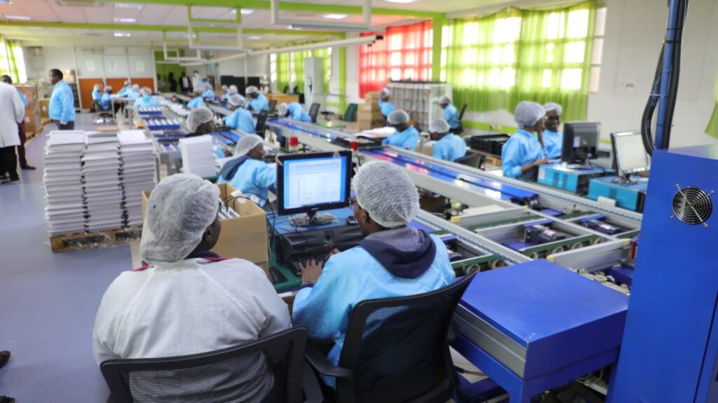 The project integrates seamlessly with student training at JKUAT. Learners are attached directly to the assembly lines, gaining hands-on experience in electronics assembly, quality control, and production processes. This practical exposure is designed to enhance employability and build a skilled workforce capable of scaling local digital manufacturing.